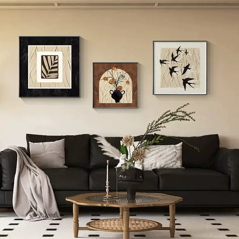 Framed Bird Silhouettes Wall Art