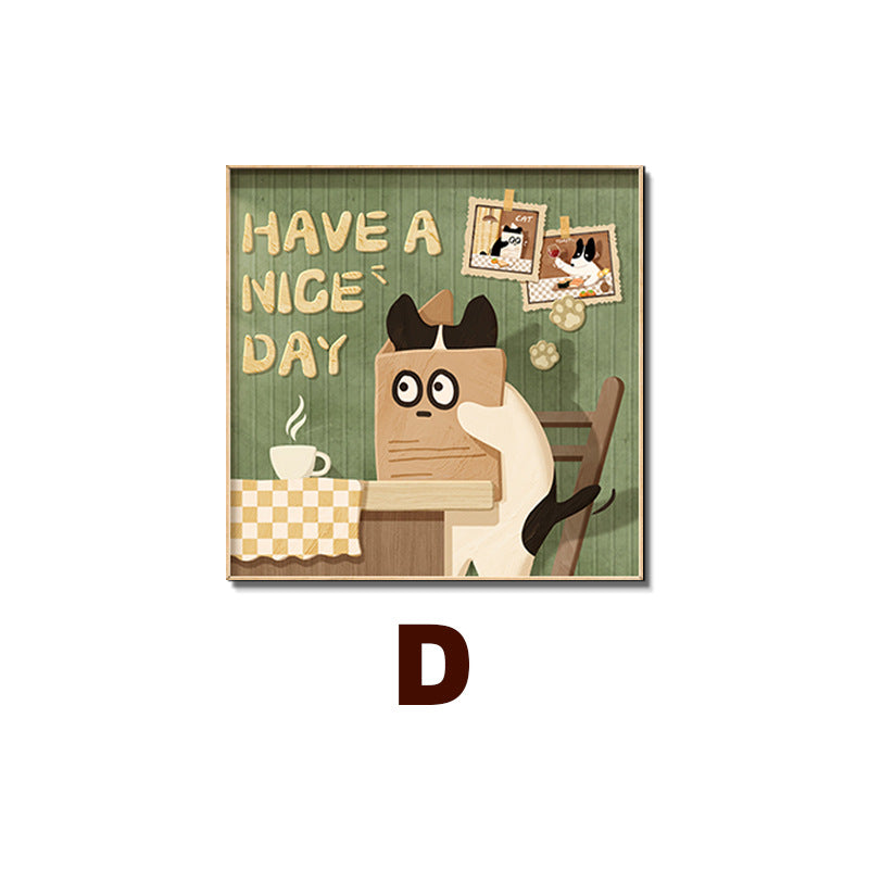 Cat-Themed Wall Art Print