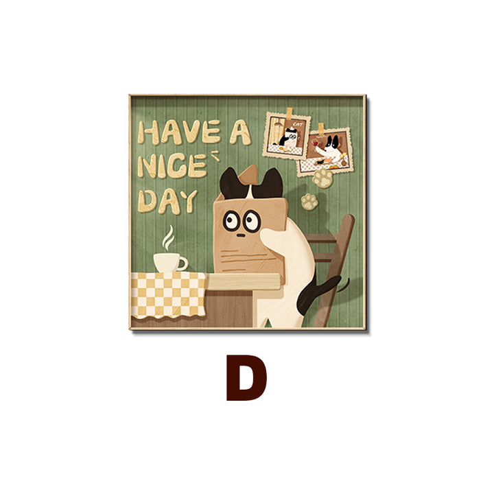 Cat-Themed Wall Art Print