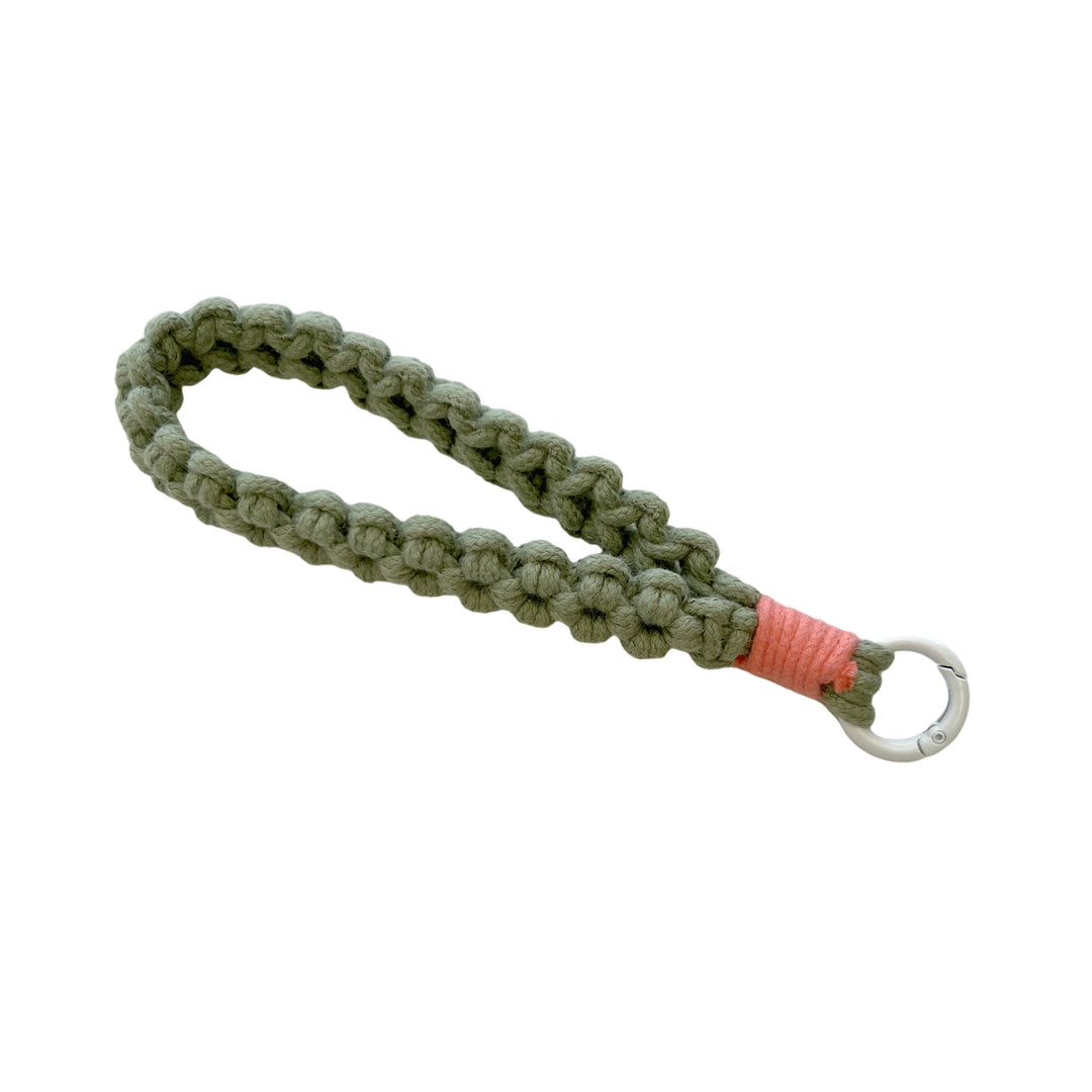 Braided Macrame Keychain Holder