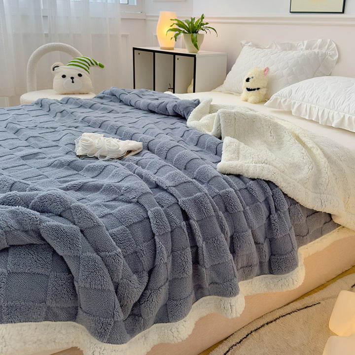 Luxuriously Textured Fleece Bedspread