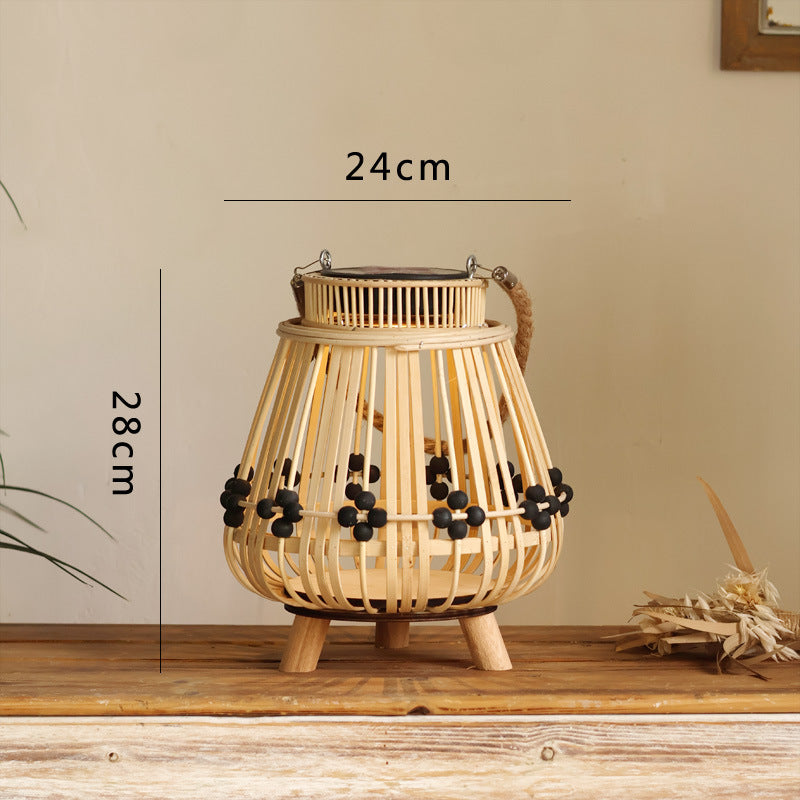 Handcrafted wooden lantern