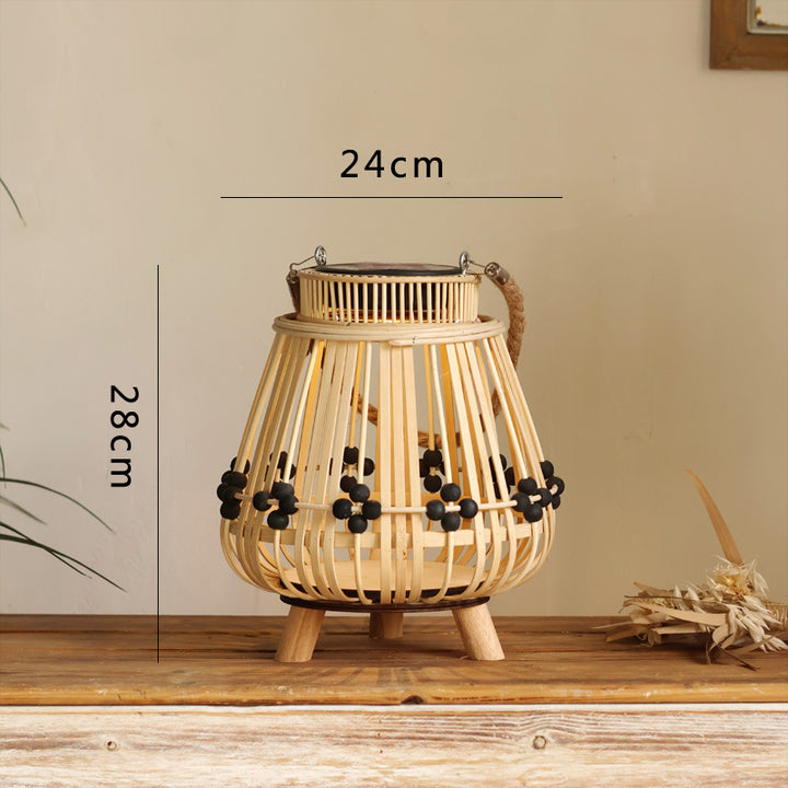 Handcrafted wooden lantern