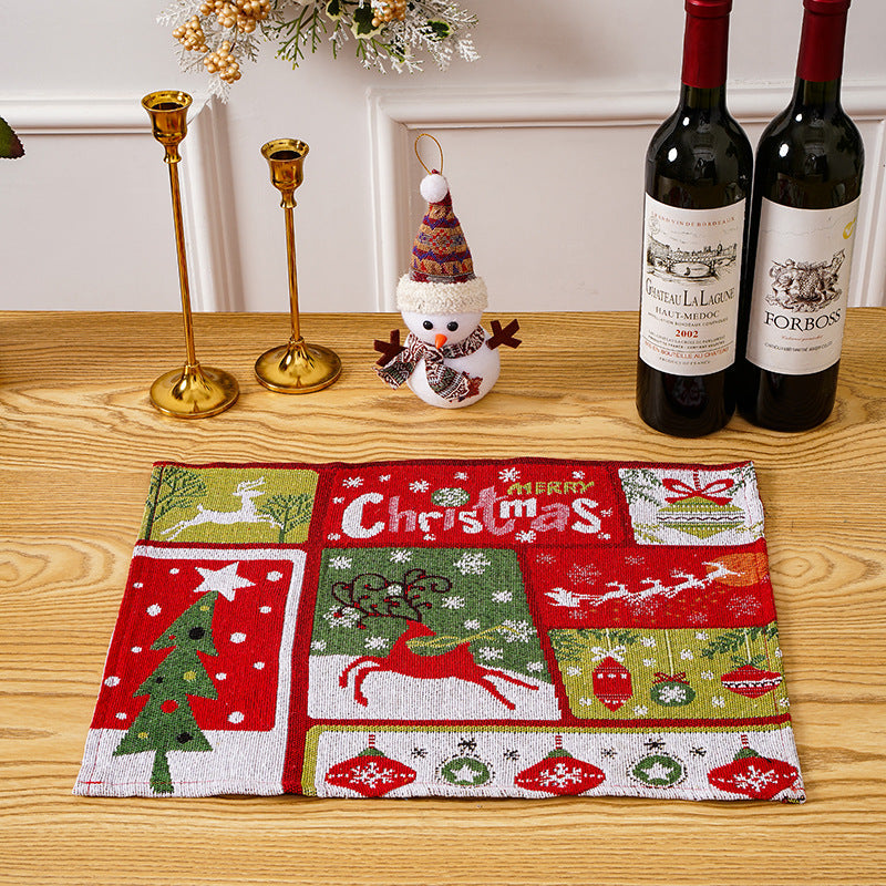 Festive tablecloth with Christmas motifs