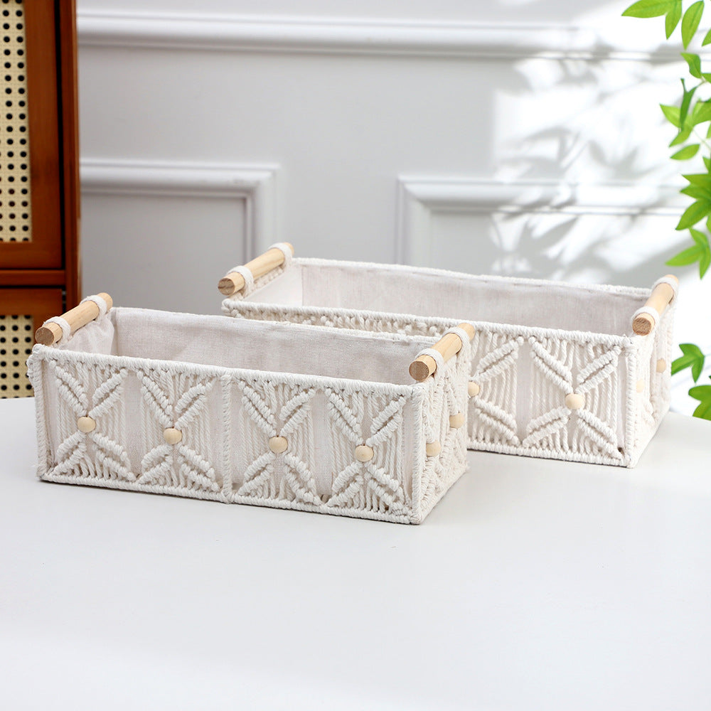 Decorative Macrame Storage Basket
