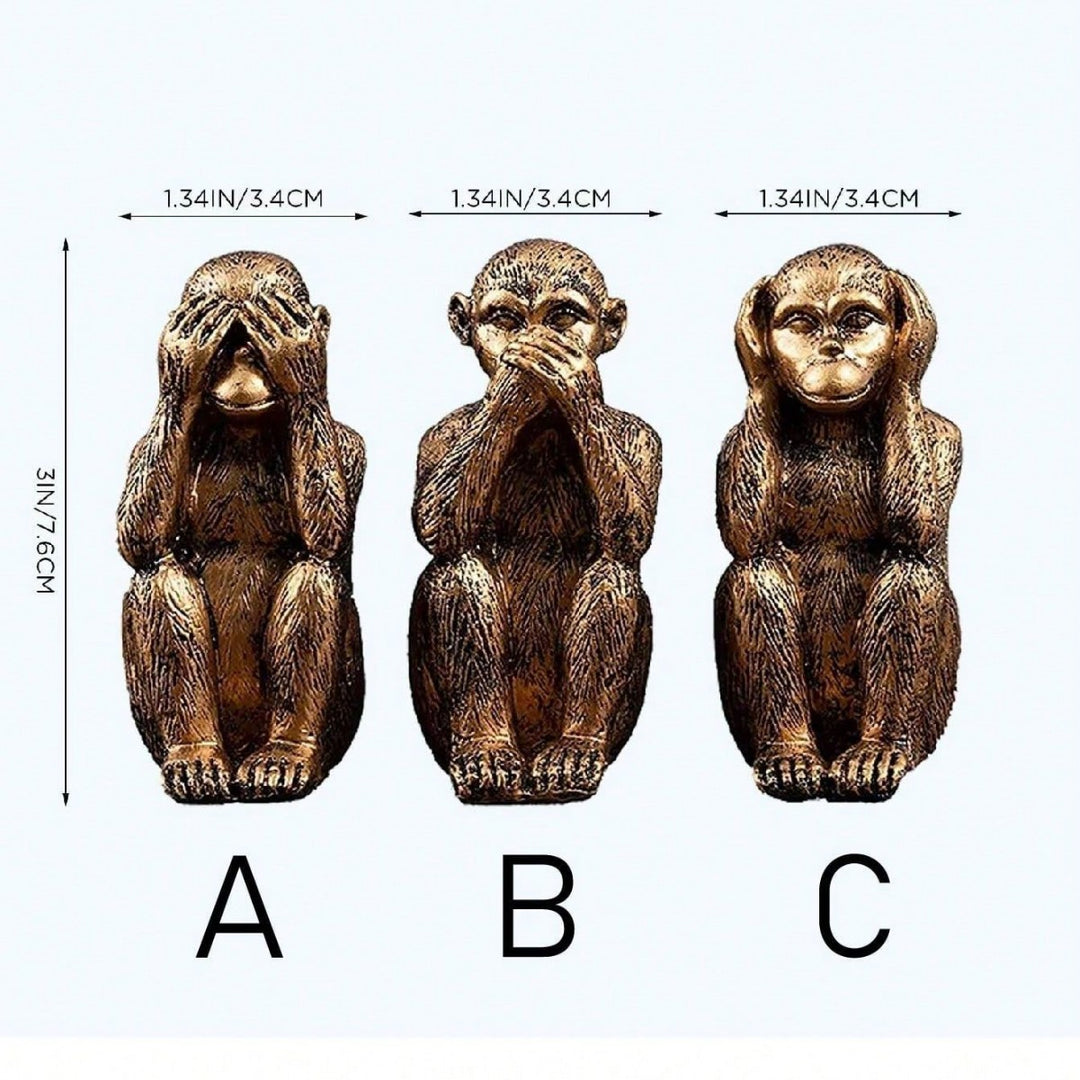 Decorative Three Wise Monkeys Figurine