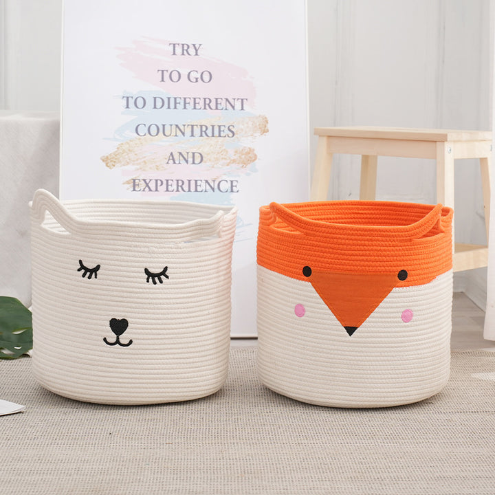 Tier motif storage basket