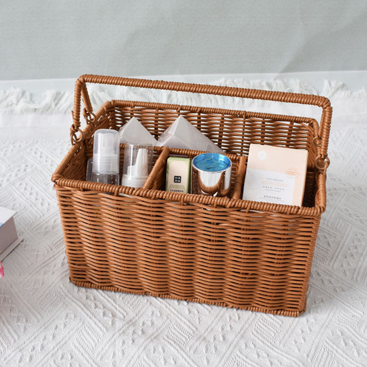 Versatile Woven Storage Organizer with Compartmentalized Design