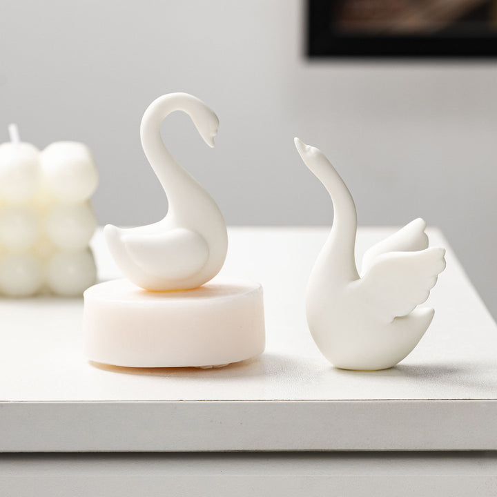 Curved ceramic figure