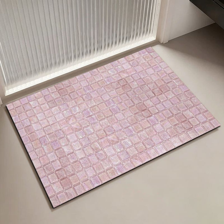 Mosaic Pattern Bath Mat