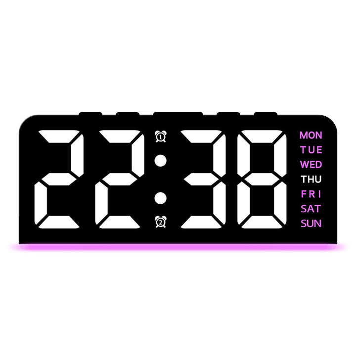 Digital multifunction alarm clock with LED display and alarm function