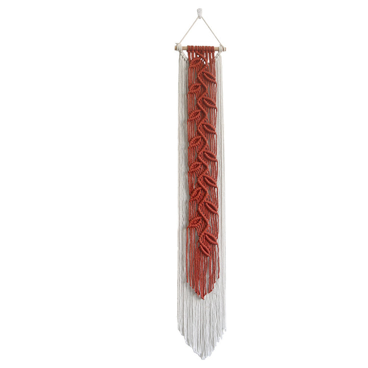 Macrame Wall Hanging with Leaf Pattern