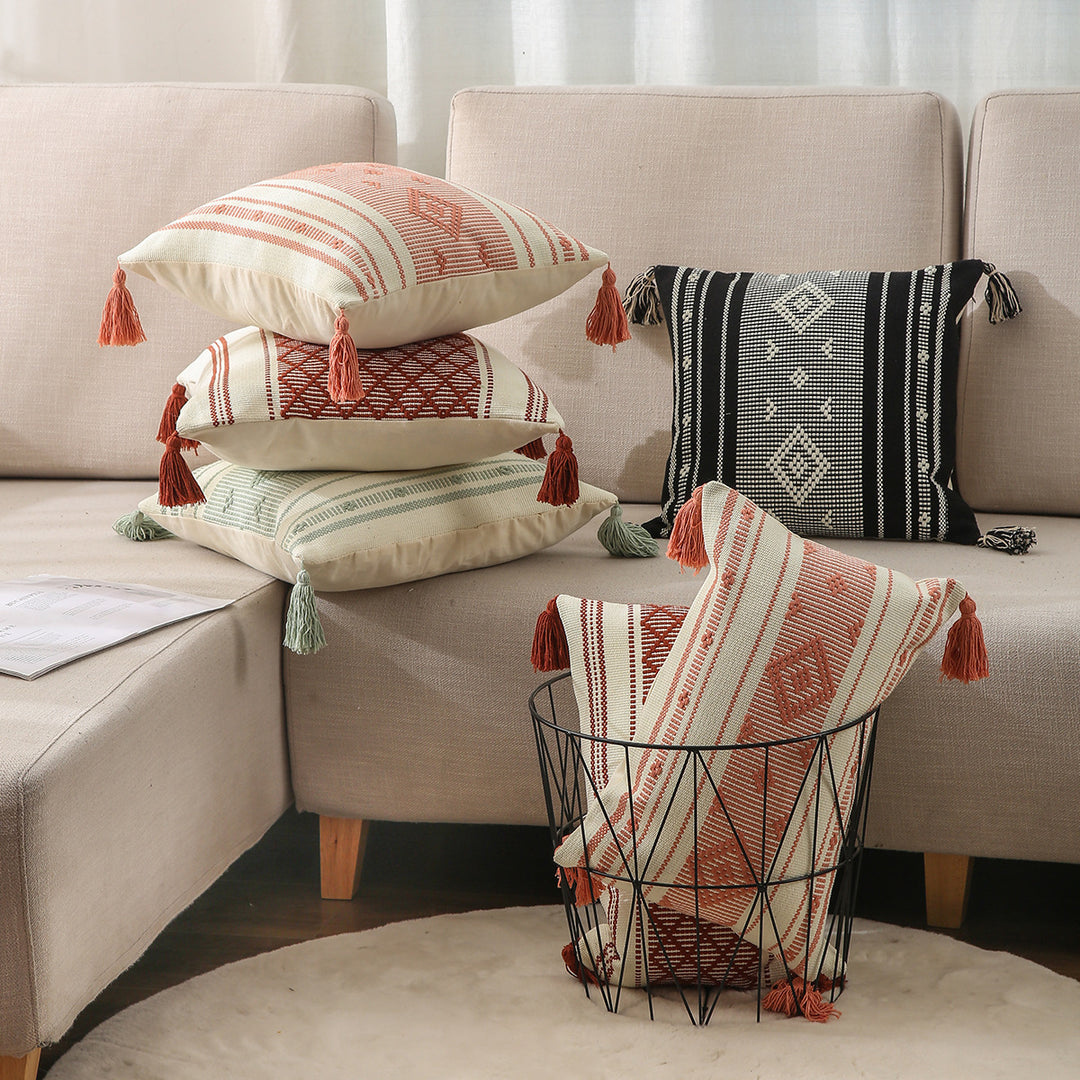 Decorative Geometric Pattern Cushion