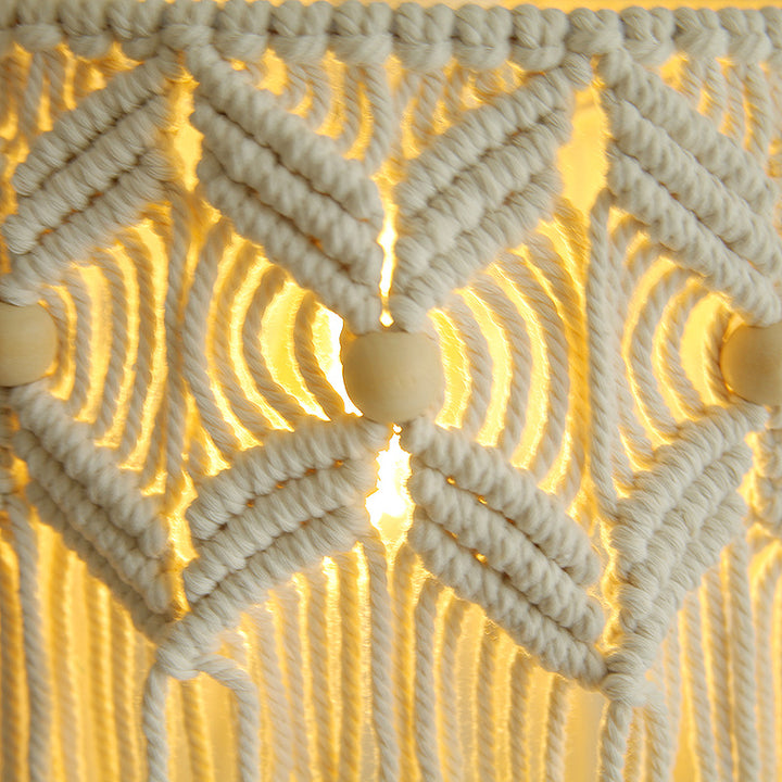 Decorative Macrame Hanging Light Fixture