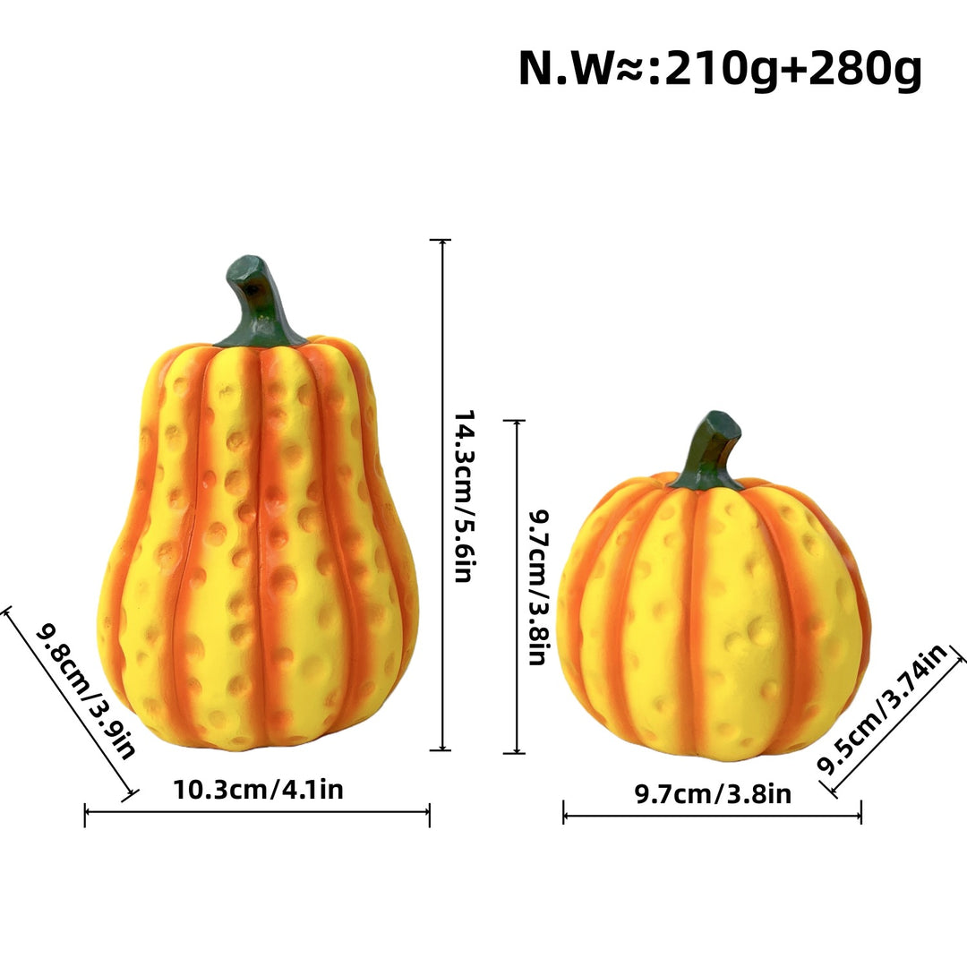 Decorative pumpkin sculptures