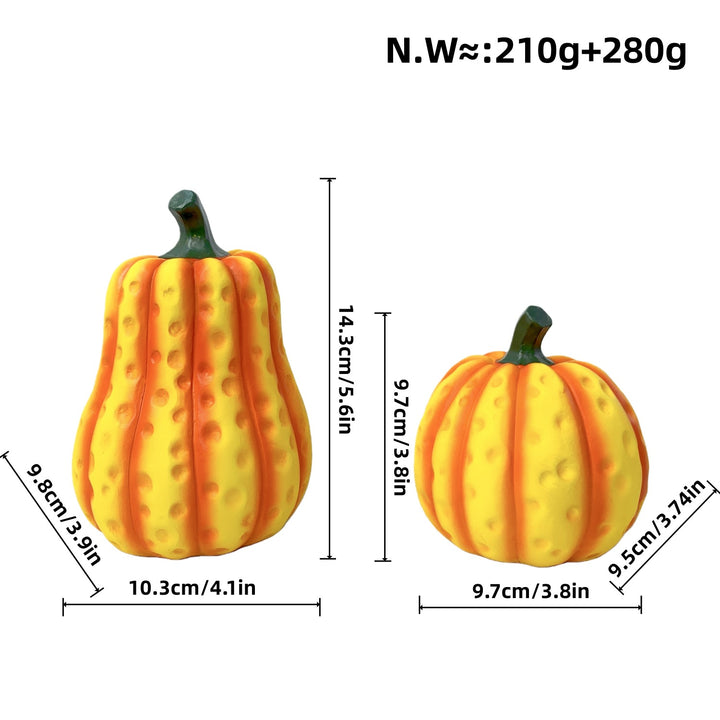Decorative pumpkin sculptures