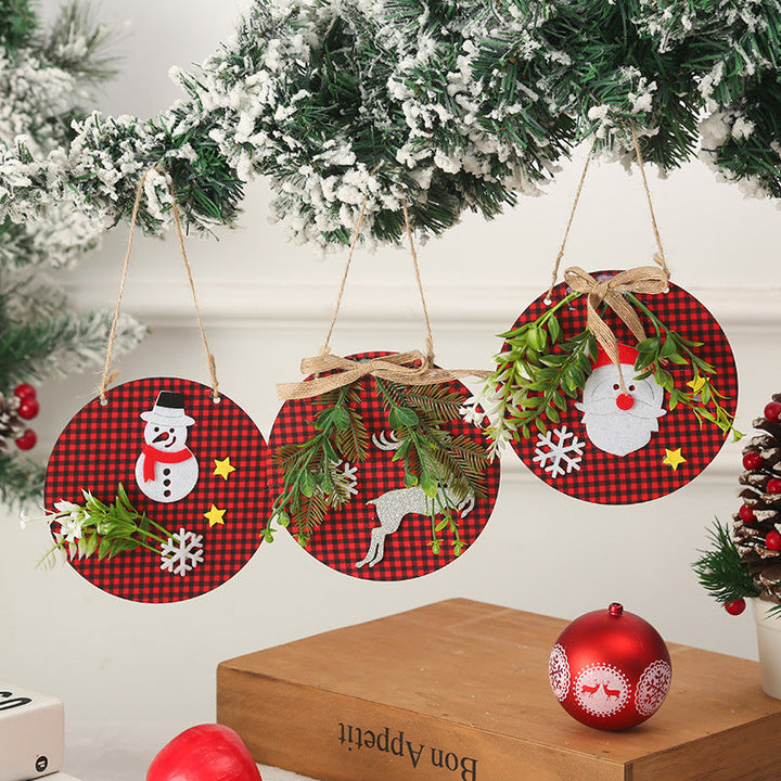 Decorative Christmas ornaments with snowman motif