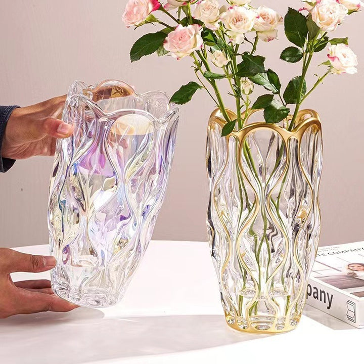 Artistic Twisted Glass Vase