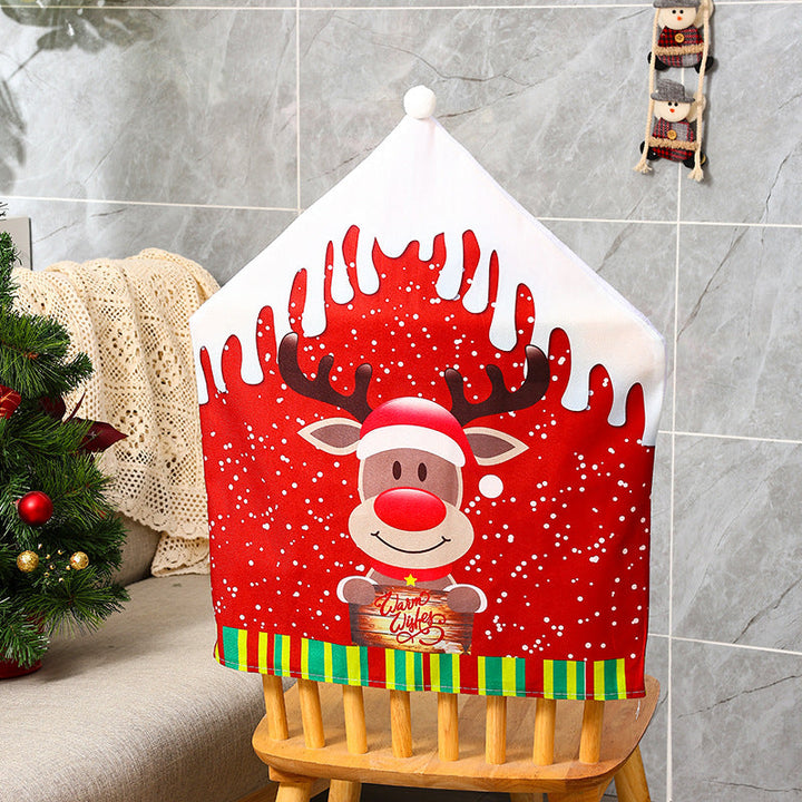 Festive cushion cover with reindeer motif
