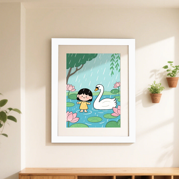 Charming Illustrated Nature Art Frame