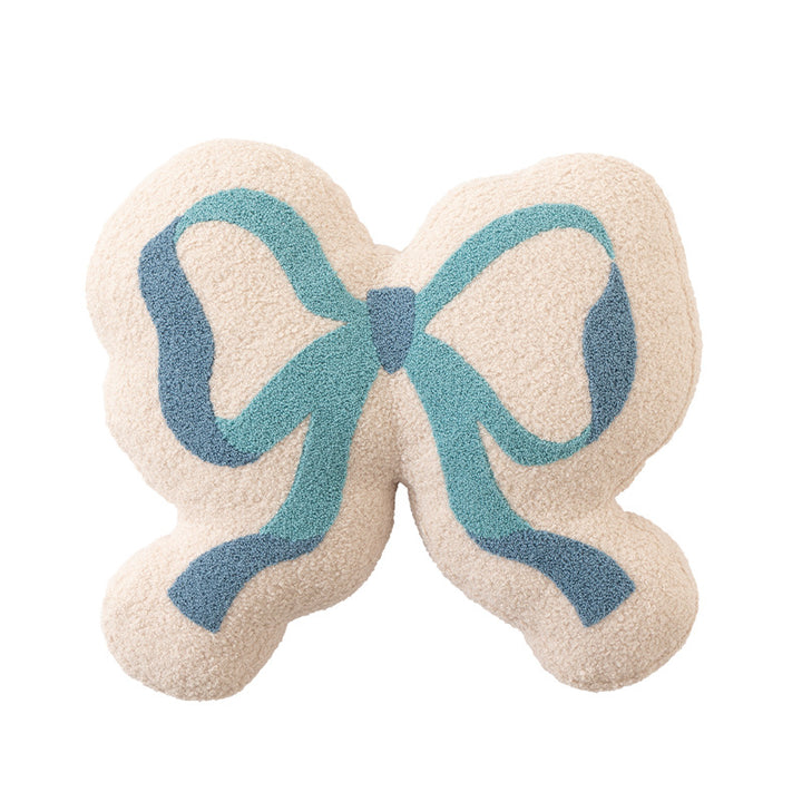 Form pillow in loop design with bouclé cover and soft filling