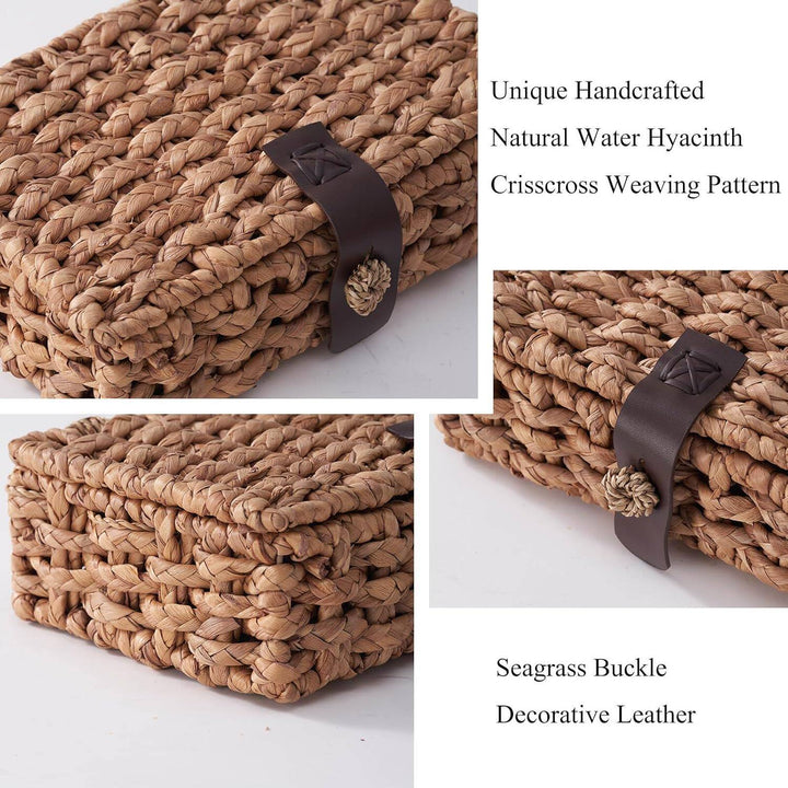 Handcrafted Storage Box Made of Braided Natural Material