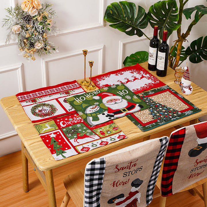 Festive tablecloth with Christmas motifs