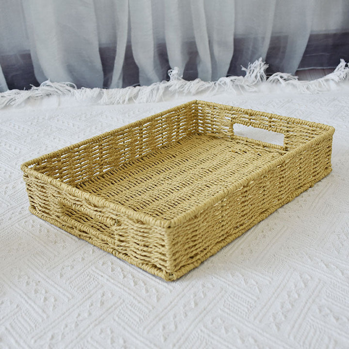 Elegant Woven Storage Tray