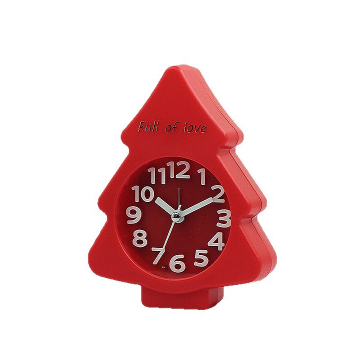 Funnier bedside clock in creative Christmas tree design