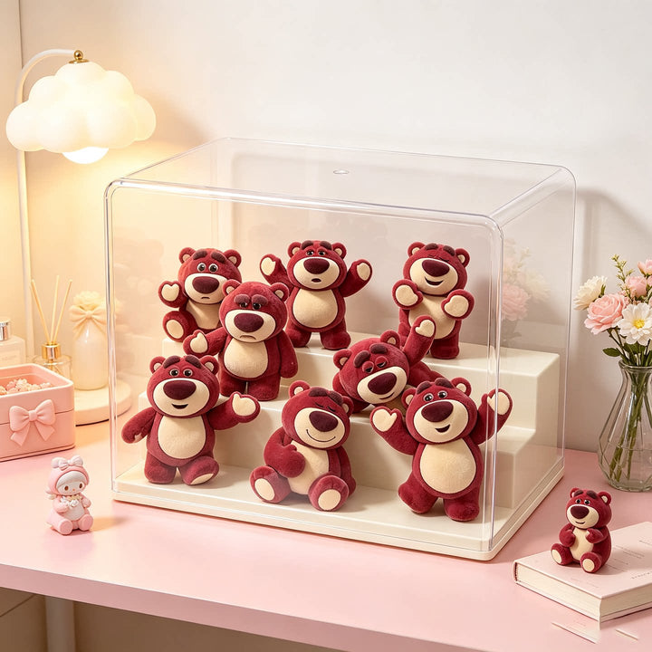 Acrylic Dustproof Display Case with Detachable Base for Collectible Figurines
