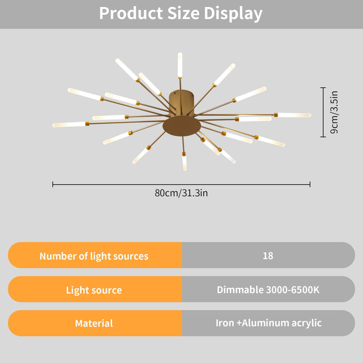 Star Explosion Ceiling Light