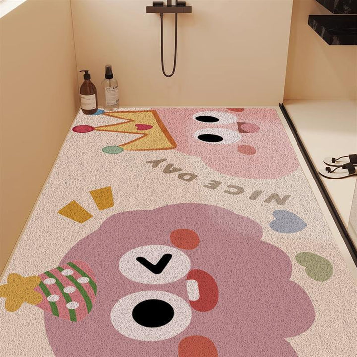 Fun Dinosaur-Themed Bathroom Mat