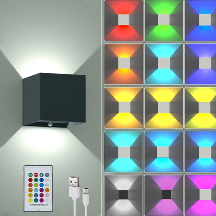 RGB color change wall light