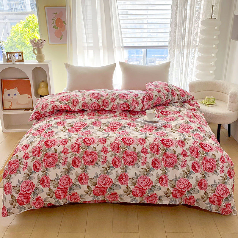 Luxury Floral Print Bedding Set