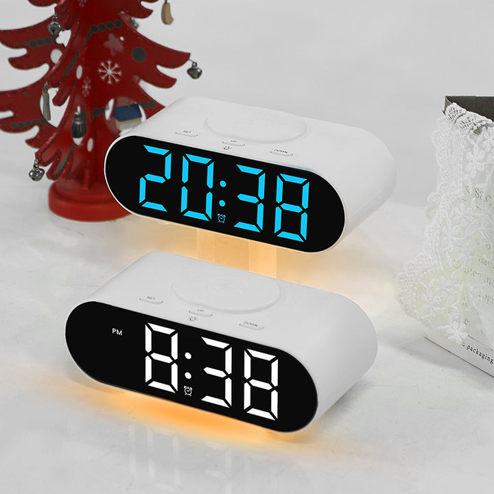 Digital alarm clock with large LED display