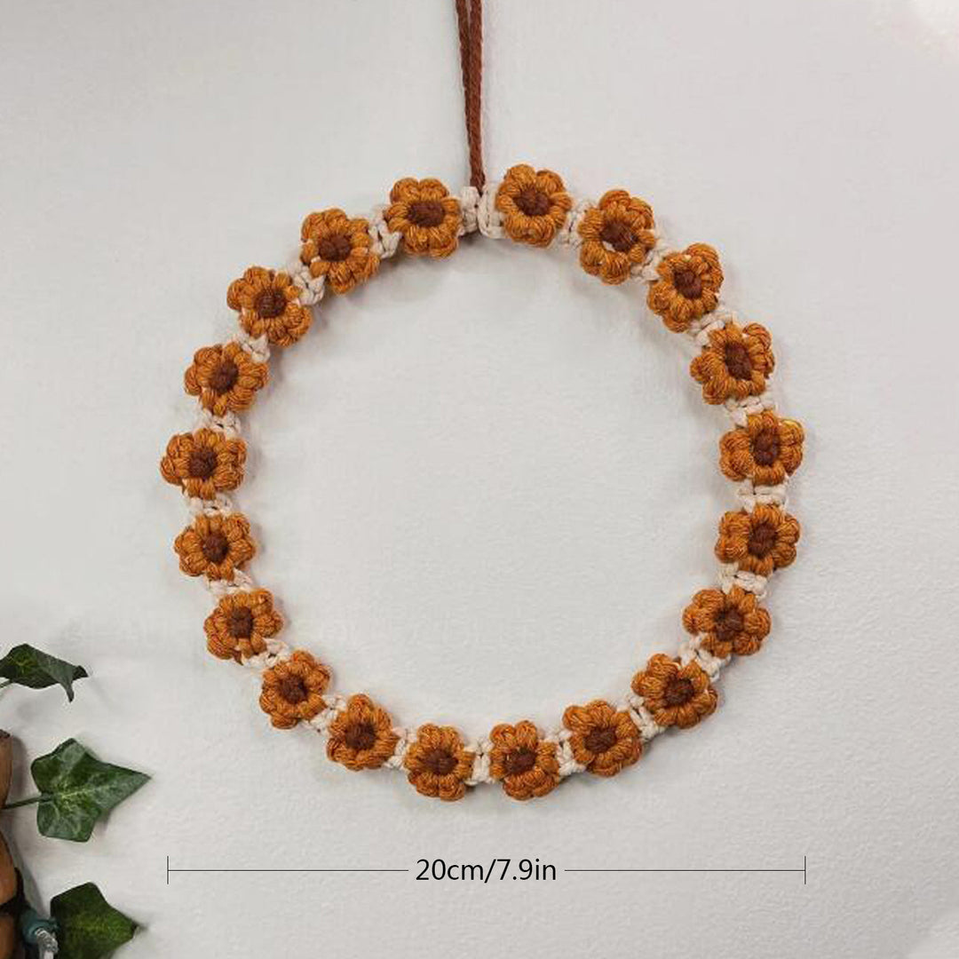 Floral Macrame Hoop Wreath