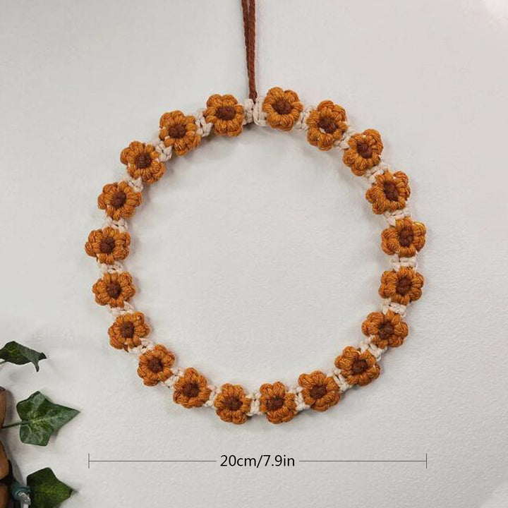 Floral Macrame Hoop Wreath