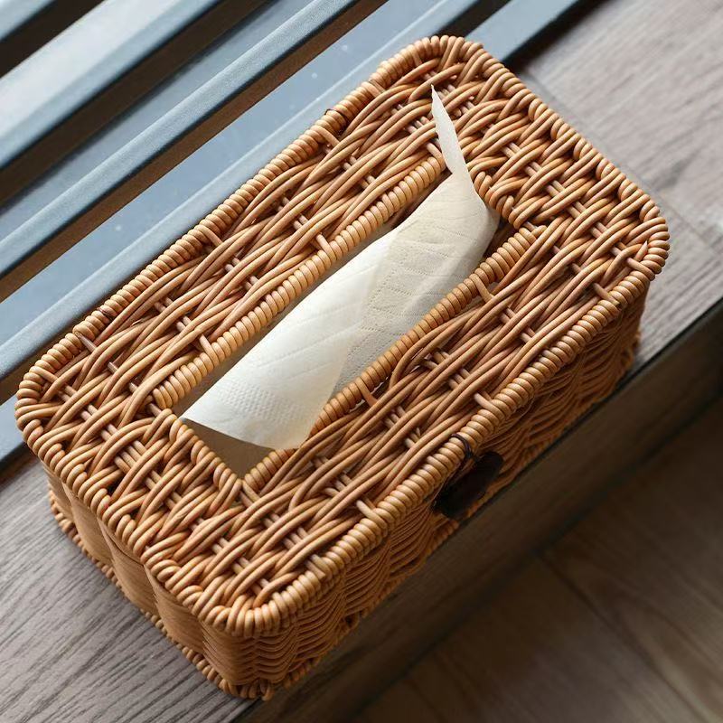 Handcrafted Wicker Storage Box