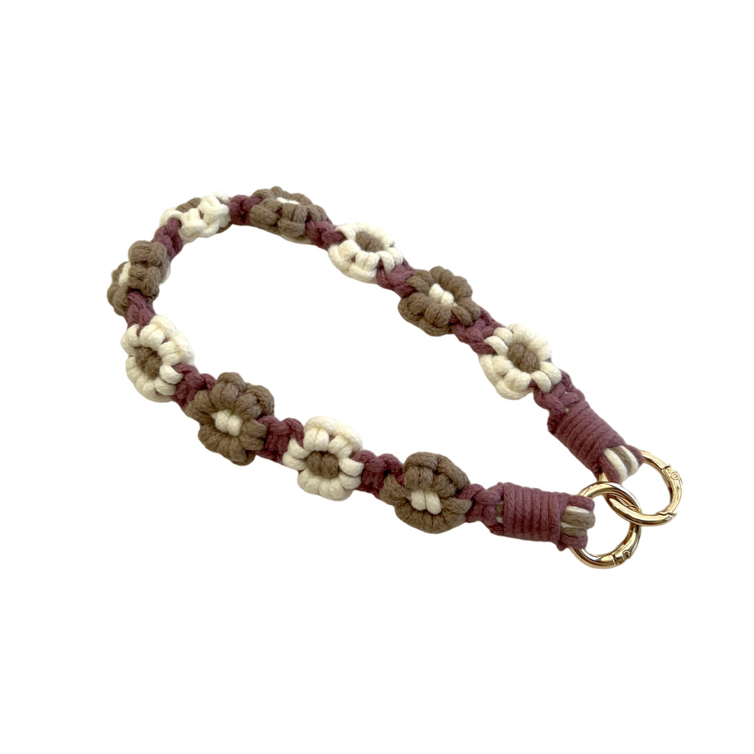 Flower Patterned Keychain Holder