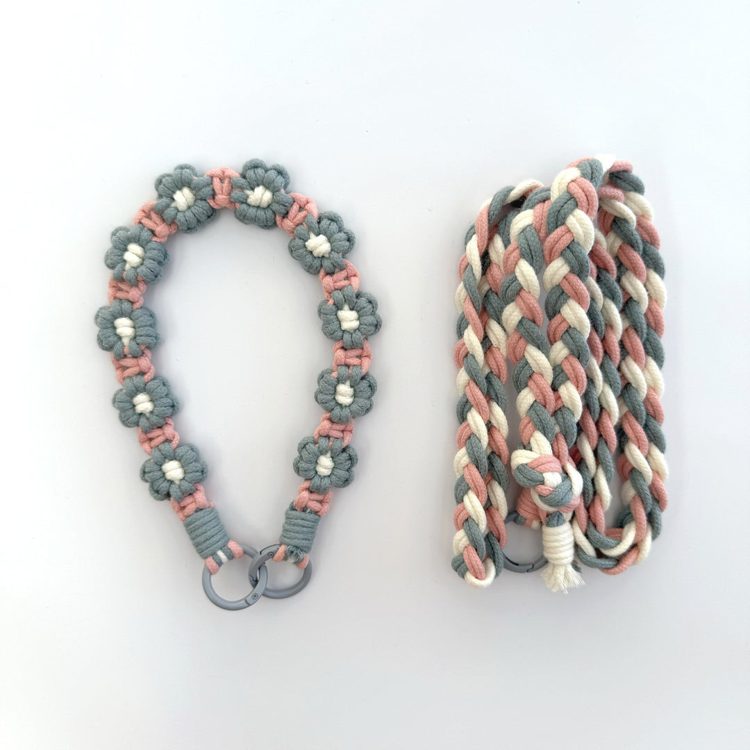 Macrame Dog Leash Holder