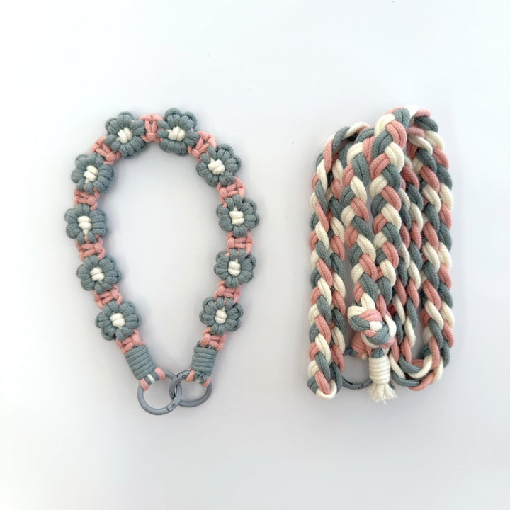 Macrame Dog Leash Holder