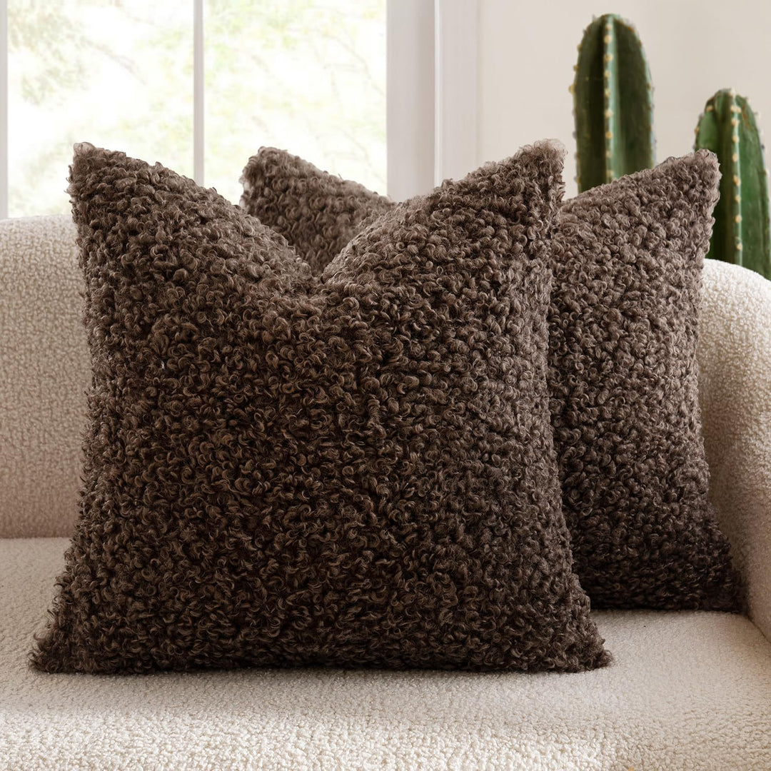 Fluffy Textured Decorative Pillow