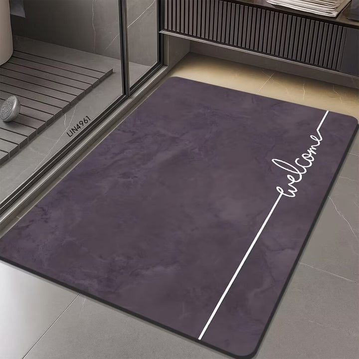 Geometric Hexagonal Pattern Bath Mat