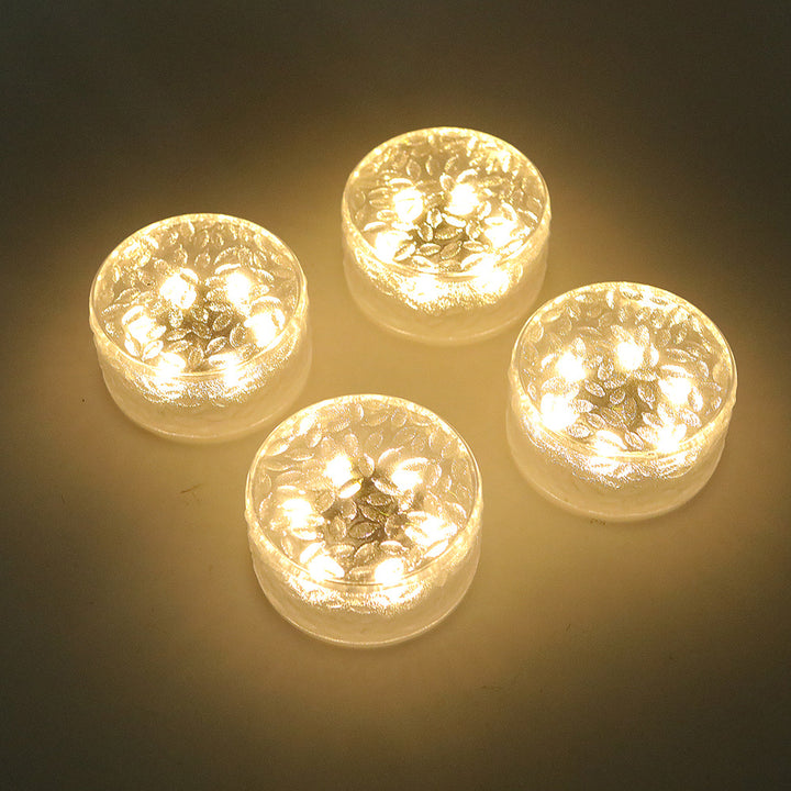 Solar Textured Glass Garden Path Lights