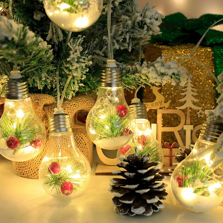 Christmas Snow Globe LED Lamp String Lights