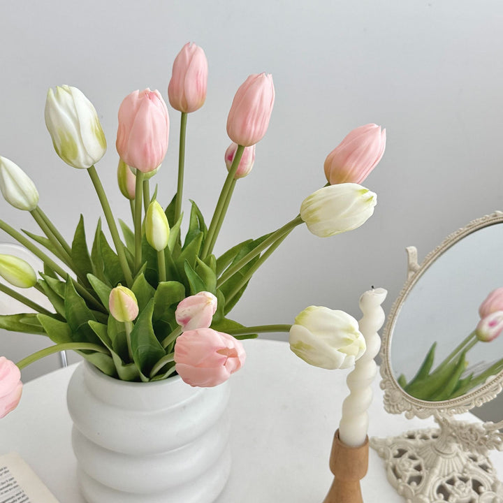 Realistic Tulip Floral Arrangement for Home Display