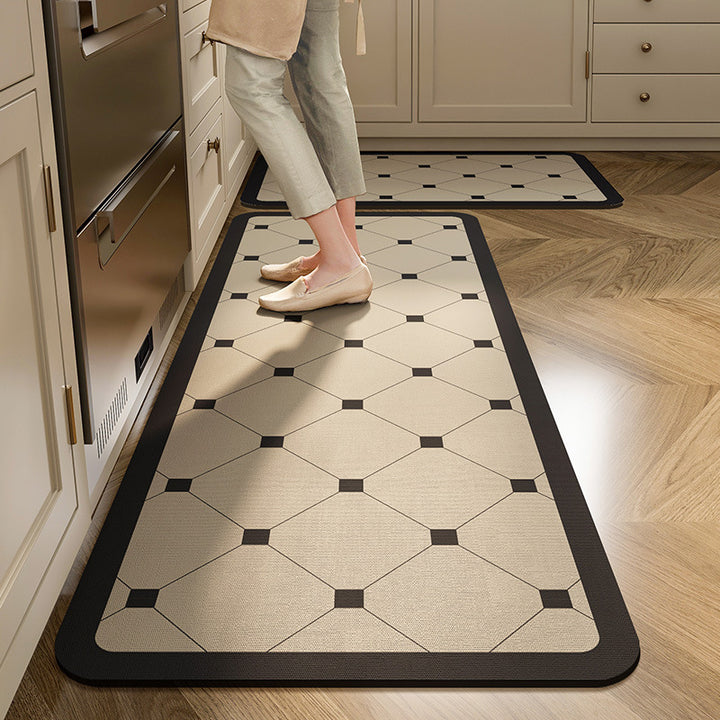 Vintage-Inspired Comfort Kitchen Runner Mat