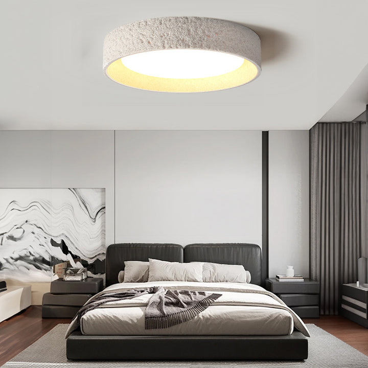 Modern stone mix ceiling light