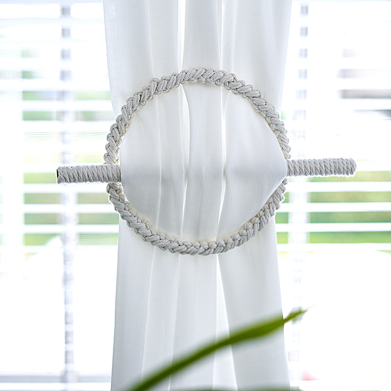 Macramé Curtain Tieback Holder