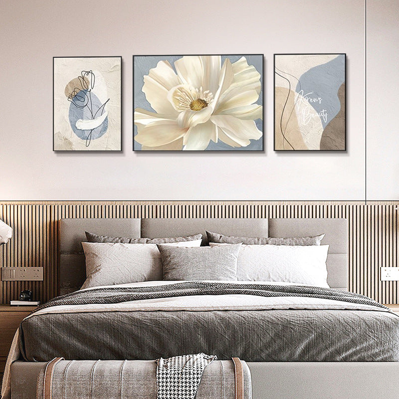 Elegant Framed Abstract Floral Art Set